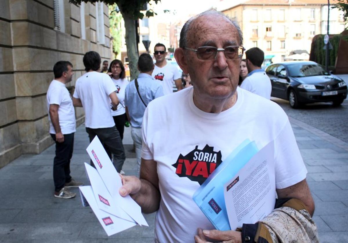 Gregorio 'Goyo' Sanz, durante un acto de Soria ¡Ya!.