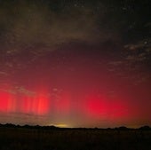 Unas espectaculares auroras boreales iluminan pueblos de Valladollid