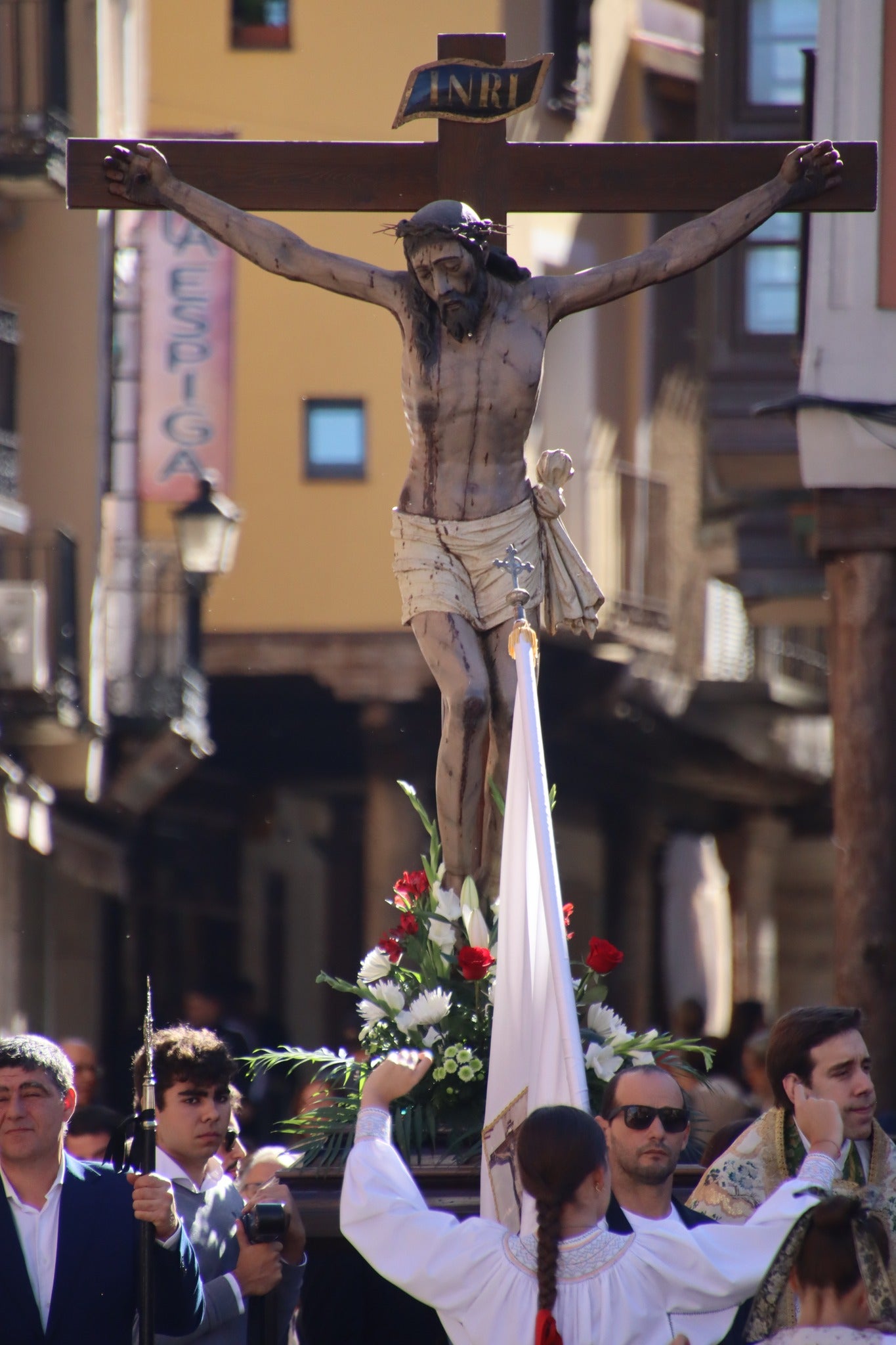 El Cristo de las Puertas recorre Rioseco como cada segundo domingo de octubre