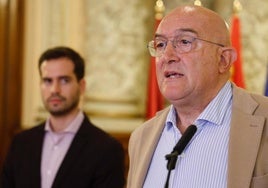 Jesús Julio Carnero durante un acto en el Ayuntamiento.