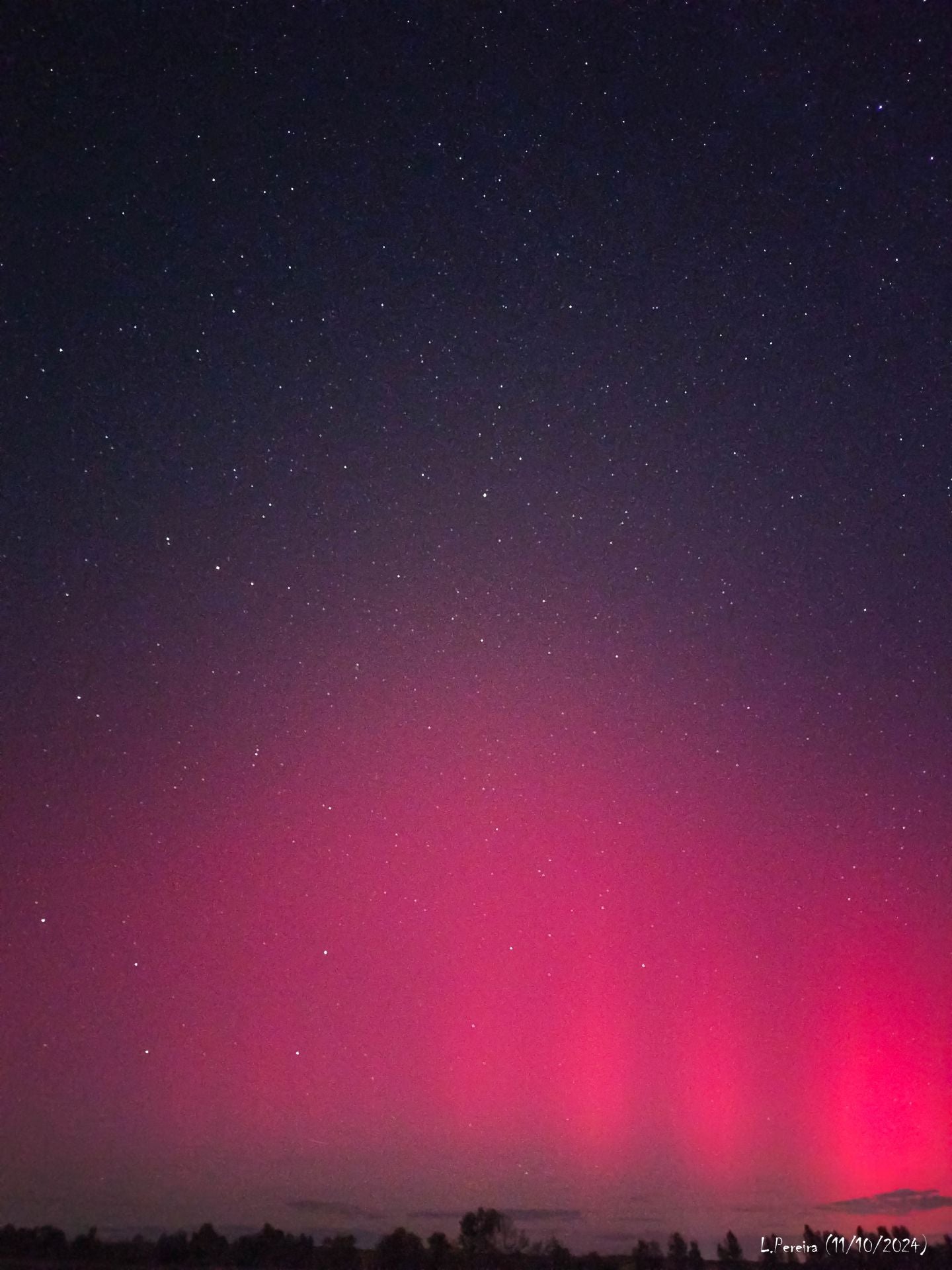 Frómista también fue testigo de la aurora boreal