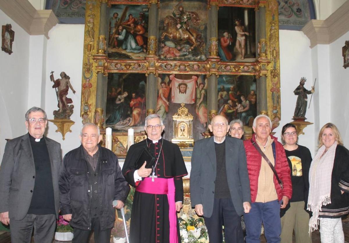 Presentación de la restauración del retablo mayor de la iglesia de Santiago Apóstol en Anaya.