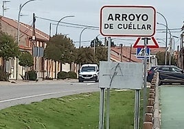 Entrada a la localidad de Arroyo de Cuéllar, en Segovia.