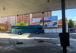 Autobús de Linecar en la Estación de Valladolid