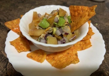 Ceviche de berberechos de lata