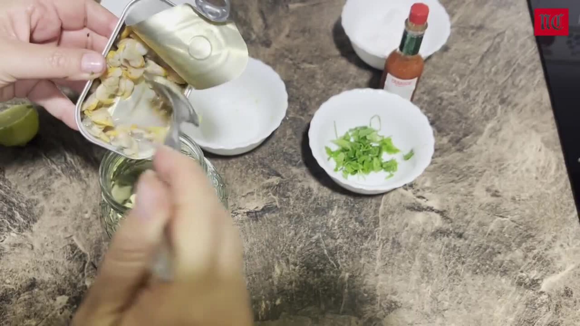 La receta: ceviche de berberechos en lata