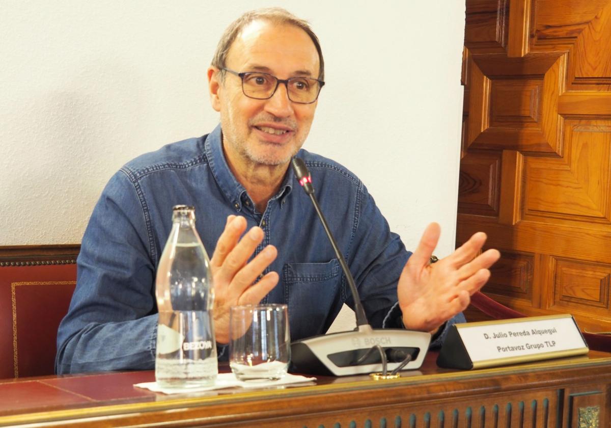 Julio Pereda, en un pleno anterior de la Diputación de Valladolid.