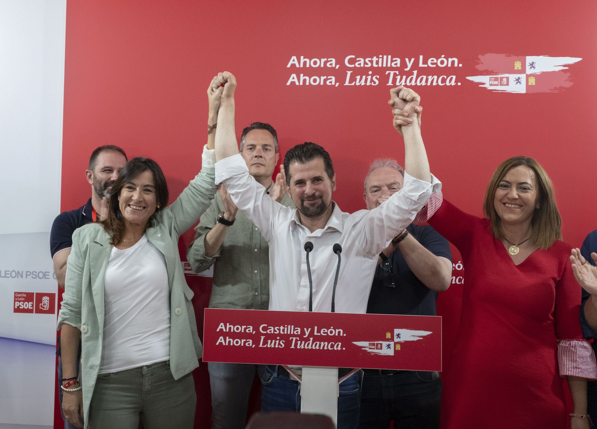 Luis Tudanca gana las elecciones del 26-M de 2019. Aquella noche se esperaba un pacto entre PSOE y Ciudadanos, después de que la campaña de Francisco Igea -Cs- apostara claramente por un cambio en la comunidad.