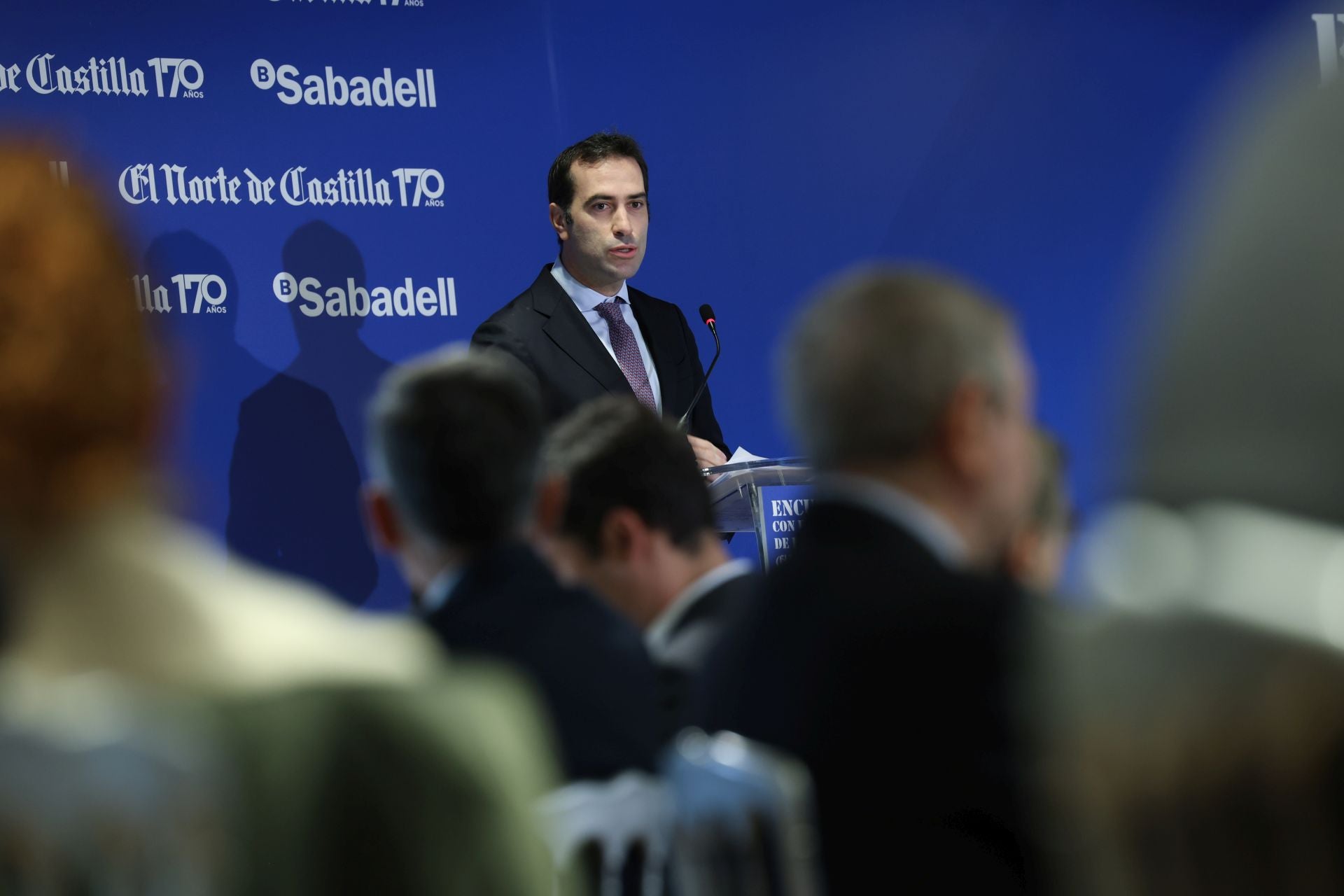 El ministro de Economía, Carlos Cuerpo, en el encuentro empresarial de El Norte de Castilla