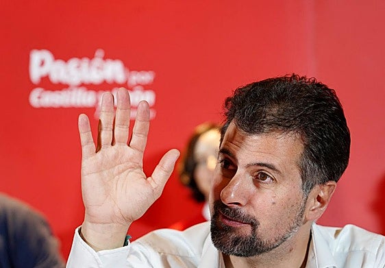 Luis Tudanca, en el Comité Autonómico en el que se votó el calendario anulado por Ferraz.