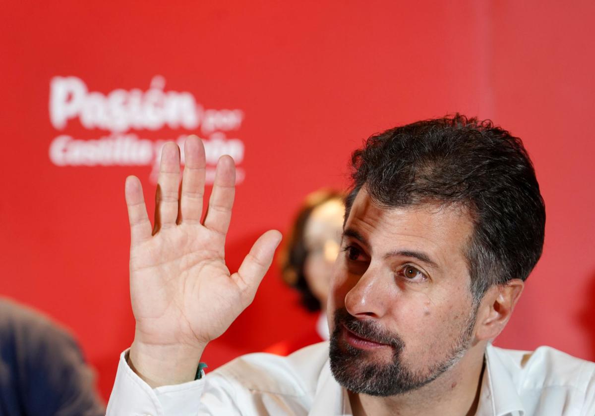 Luis Tudanca, en el Comité Autonómico en el que se votó el calendario anulado por Ferraz.