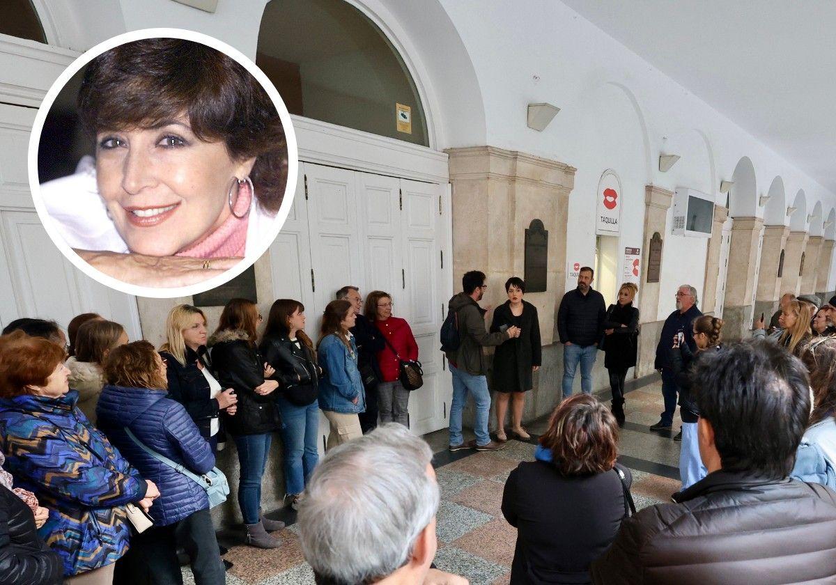 Un momento de la ruta, en el Teatro Calderón.