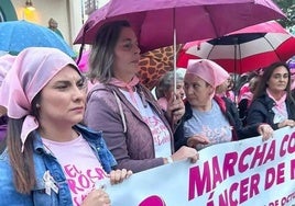 Marcha para la concienciación sobre el cáncer de mama.