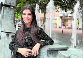 Fany Tobal posa en la capital leonesa.