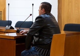 El acusado, durante el juicio.