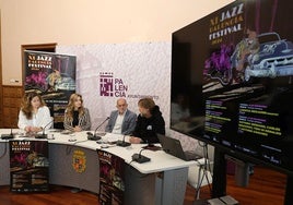 Presentación del festival de jazz en el Ayuntamiento.