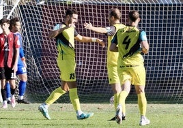 Los juadores del Mojados celebran un gol, en un partido anterior.