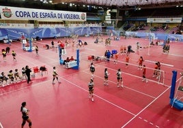 Panorámica del polideportivo Pisuerga en la edición de la Copa de España de 2023.