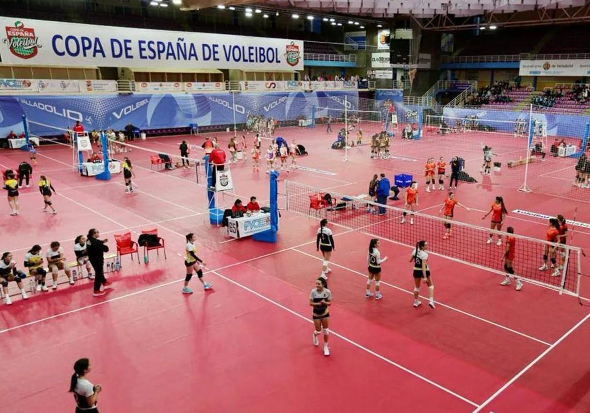 Panorámica del polideportivo Pisuerga en la edición de la Copa de España de 2023.