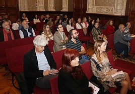 Participantes en el congreso, esta mañana en la Diputación de Palencia.