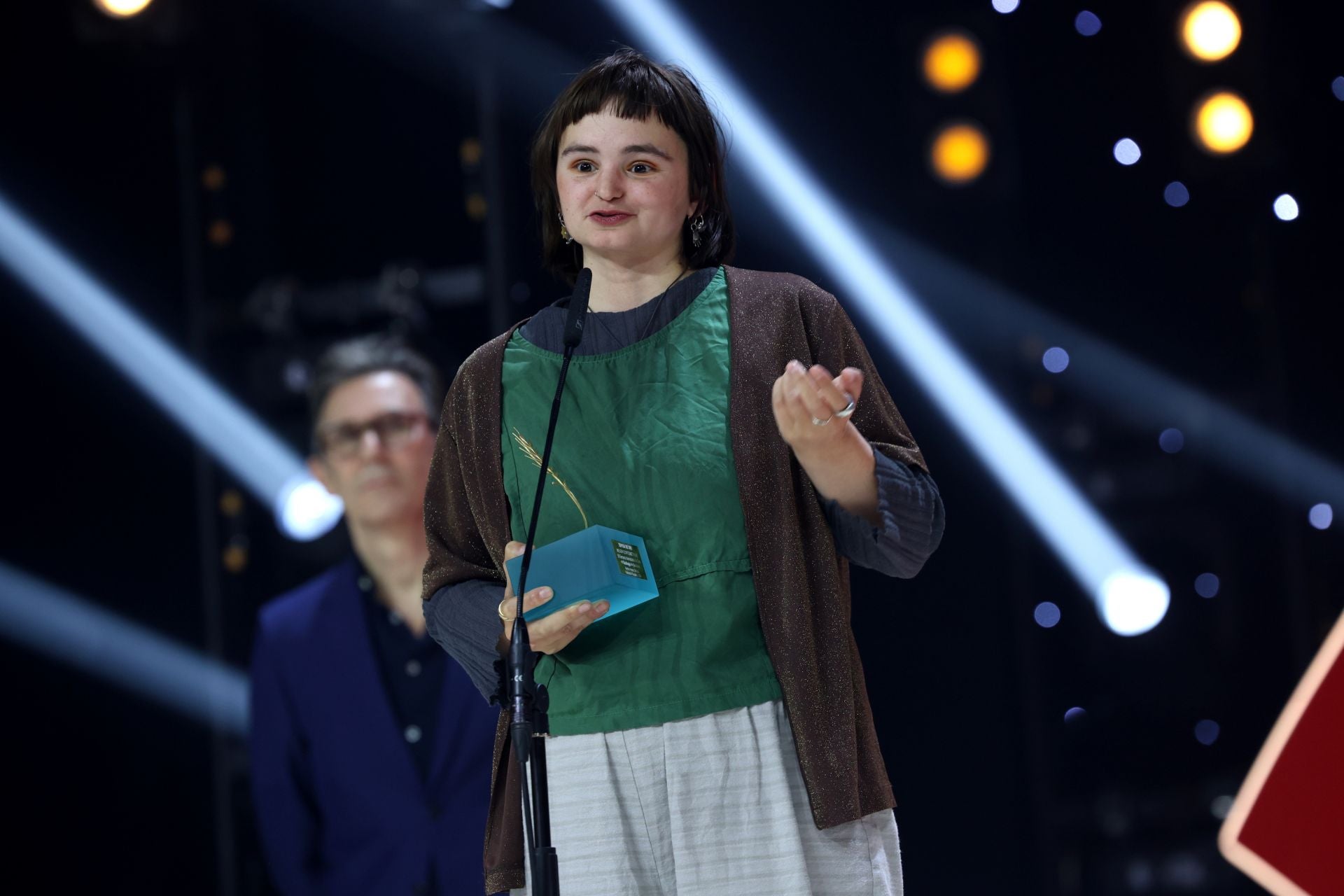 Marthe Peters. directora de Baldilocks recibe la Espiga de Oro