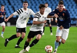 Fer Llorente, durante el partido disputado en Balaídos.