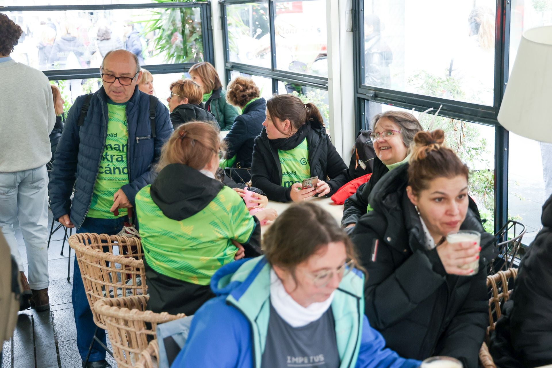 Ambiente posterior a la Marcha Contra en Cáncer en Valladolid