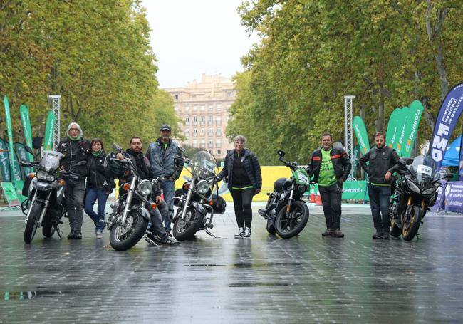 Los integrantes de la hermandad motera Rock on wheels abrieron la marcha.