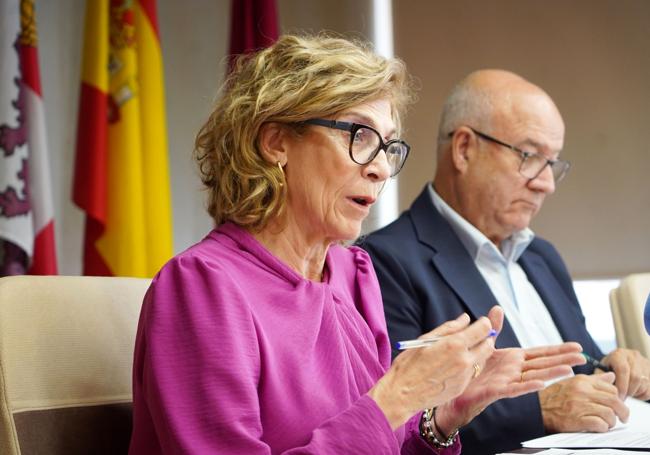 Isabel Galán y Enrique Ruiz Forner, del Consejo de Colegios de Enfermería de Castilla y León.