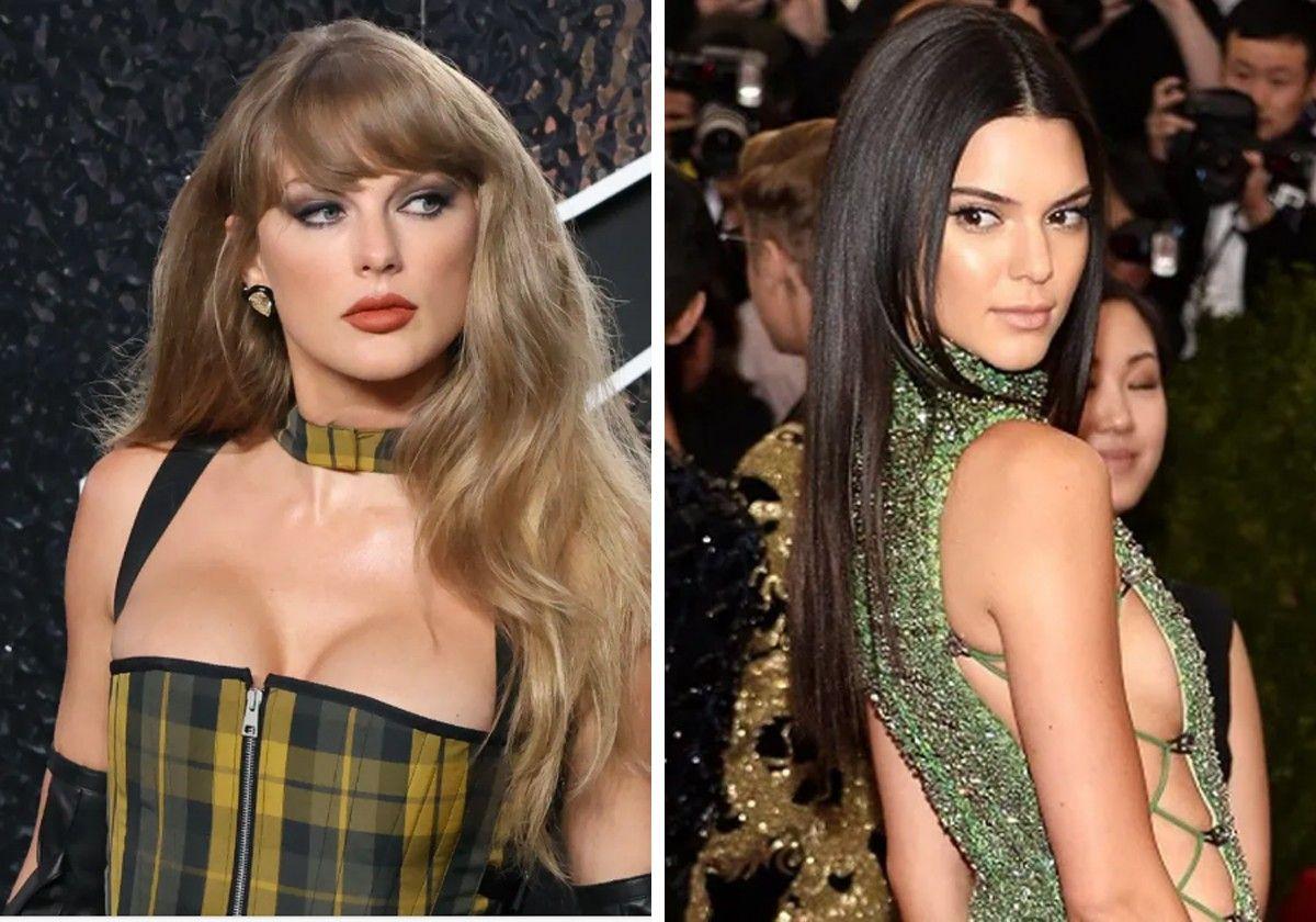 Taylor Swift junto a la modelo Kendall Jenner.