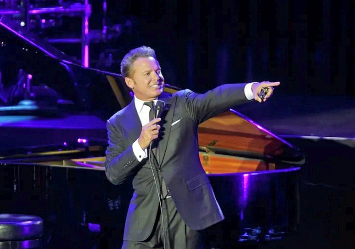 Luis Miguel en uno de sus conciertos.