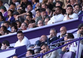 Ronaldo, en el palco del José Zorrilla.