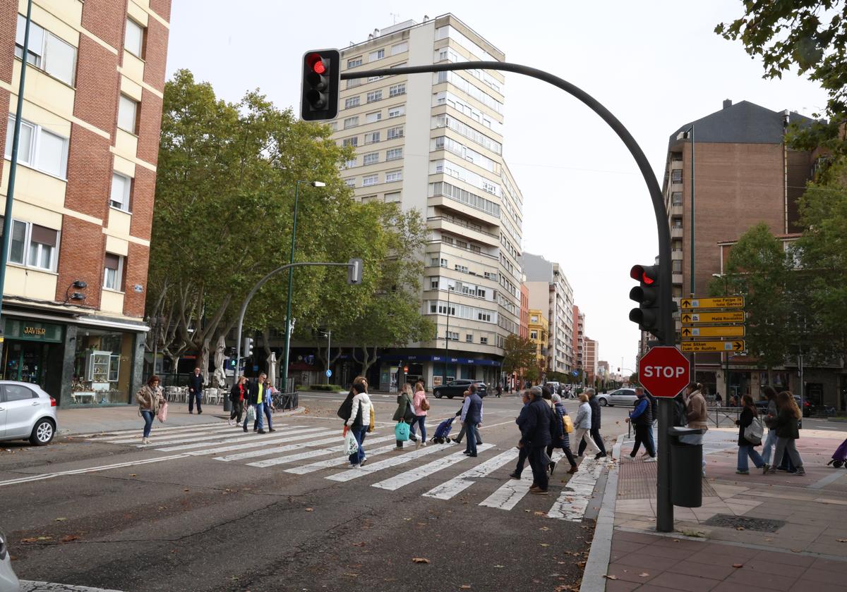 La calle Puente Colgante de Valldolid.