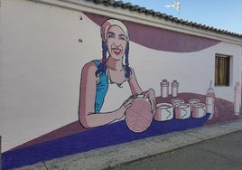 'La quesera', obra de Fumantwo, en Villaherreros.