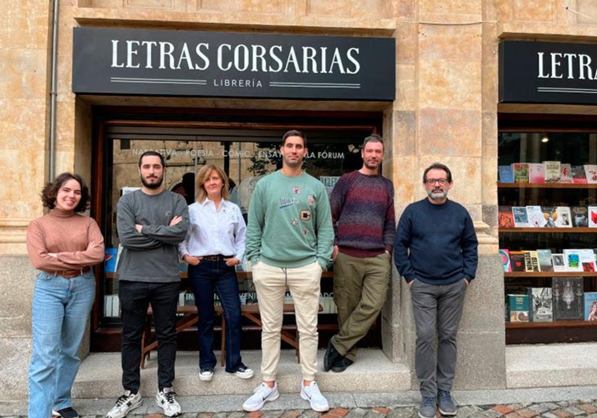 Desde la izquierda, María Rojo, Guillermo Granado, Mercedes Brugarolas, Miguel Arias, Rafa Arias y Antonio Marcos.