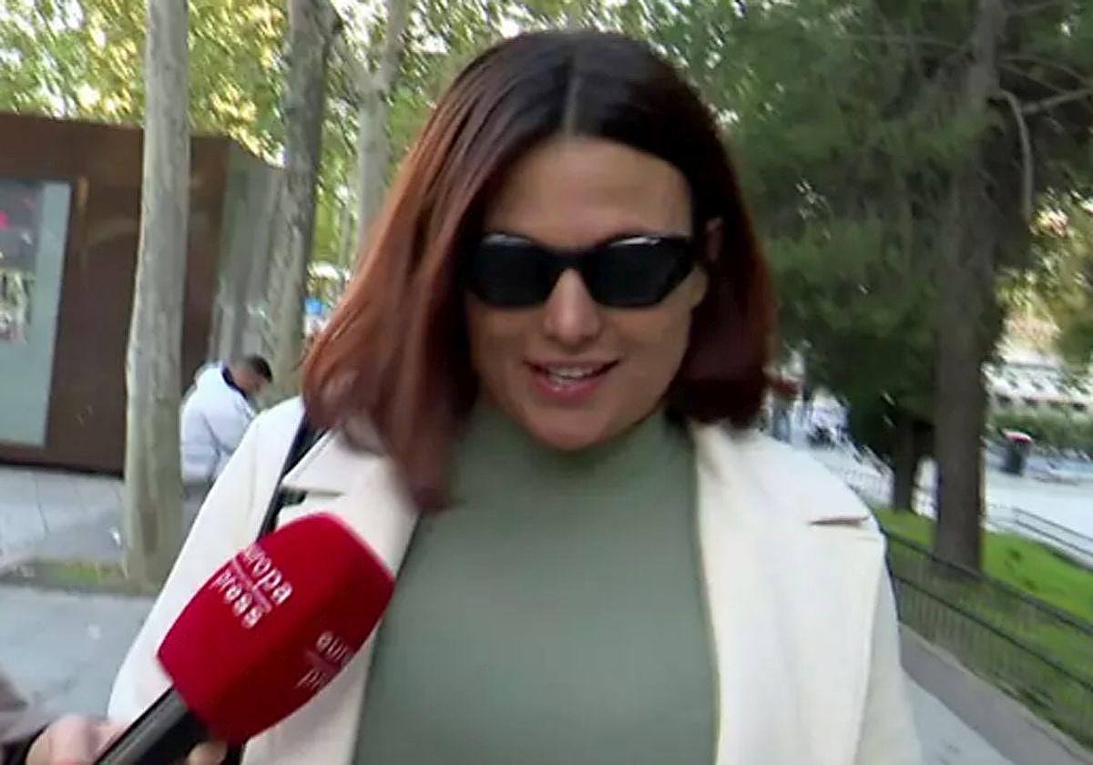 Elisa Mouliaá, a la salida de los juzgados.