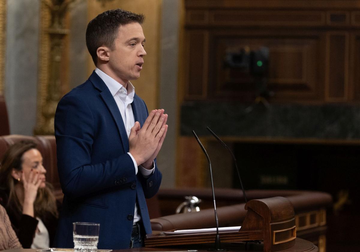 Iñigo Errejón, en el Congreso de los Diputados.