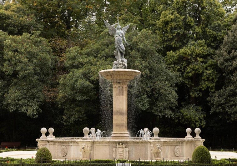 La fuente de la Fama, en el Campo Grande de Valladolid.