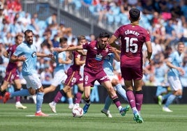 Kike Pérez, durante el partido frente al Celta el pasado domingo 15 de septiembre.