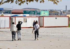 Luis Antonio, Marco, Adrián, Carlos y Álvaro el domingo por la mañana en Picaña