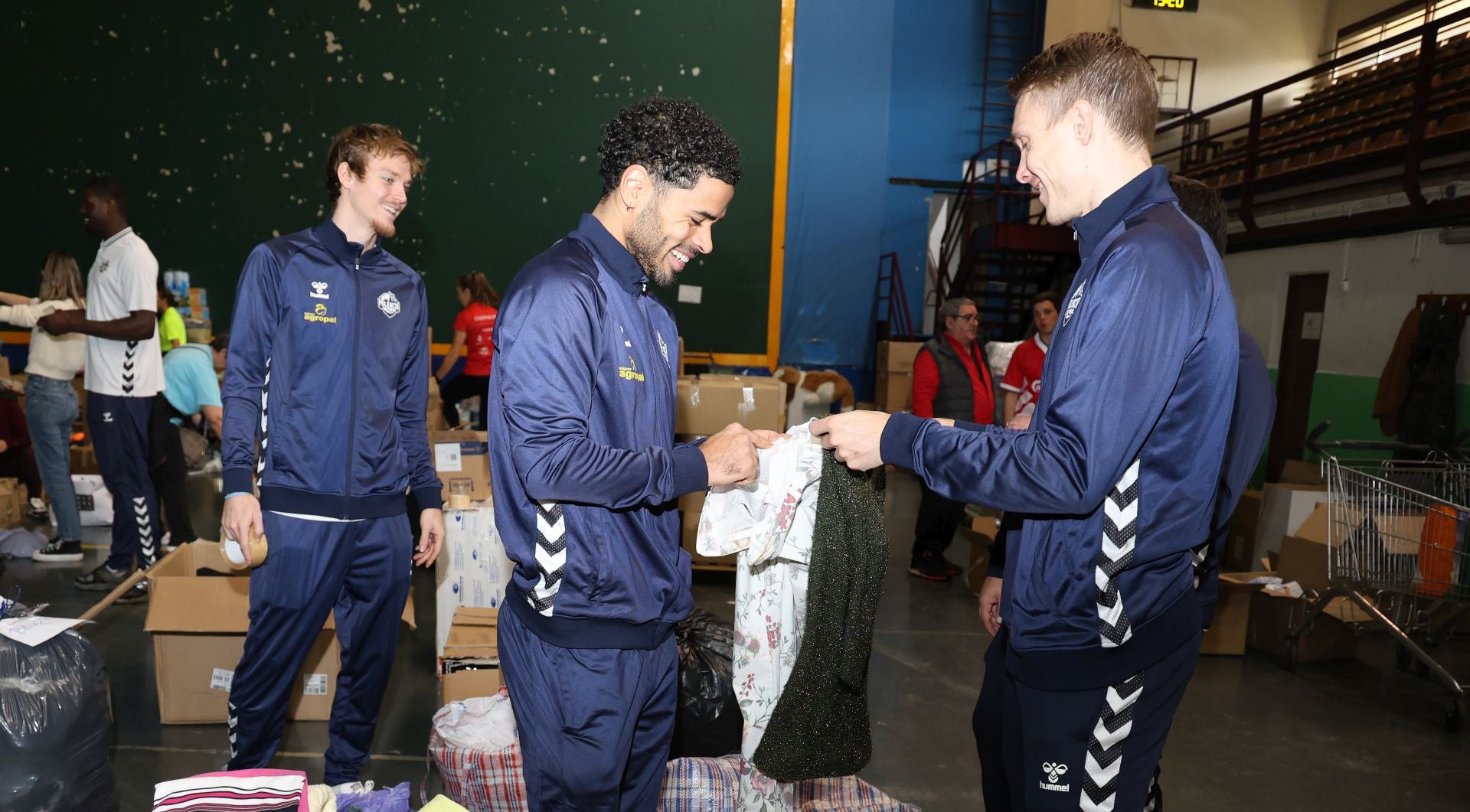 Así colabora el Palencia Baloncesto con la DANA