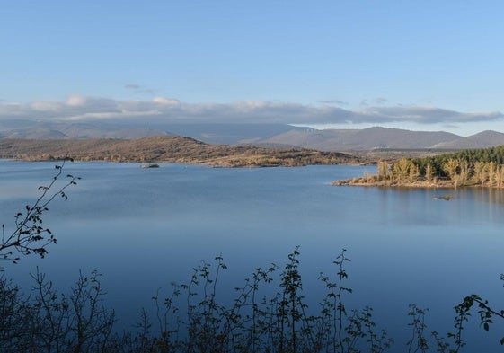 Estado actual del embalse de Aguilar de Campoo.