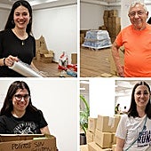 Organizar desde Valladolid para ayudar en Valencia: «Aquí se viene a currar, a dar el 200%»