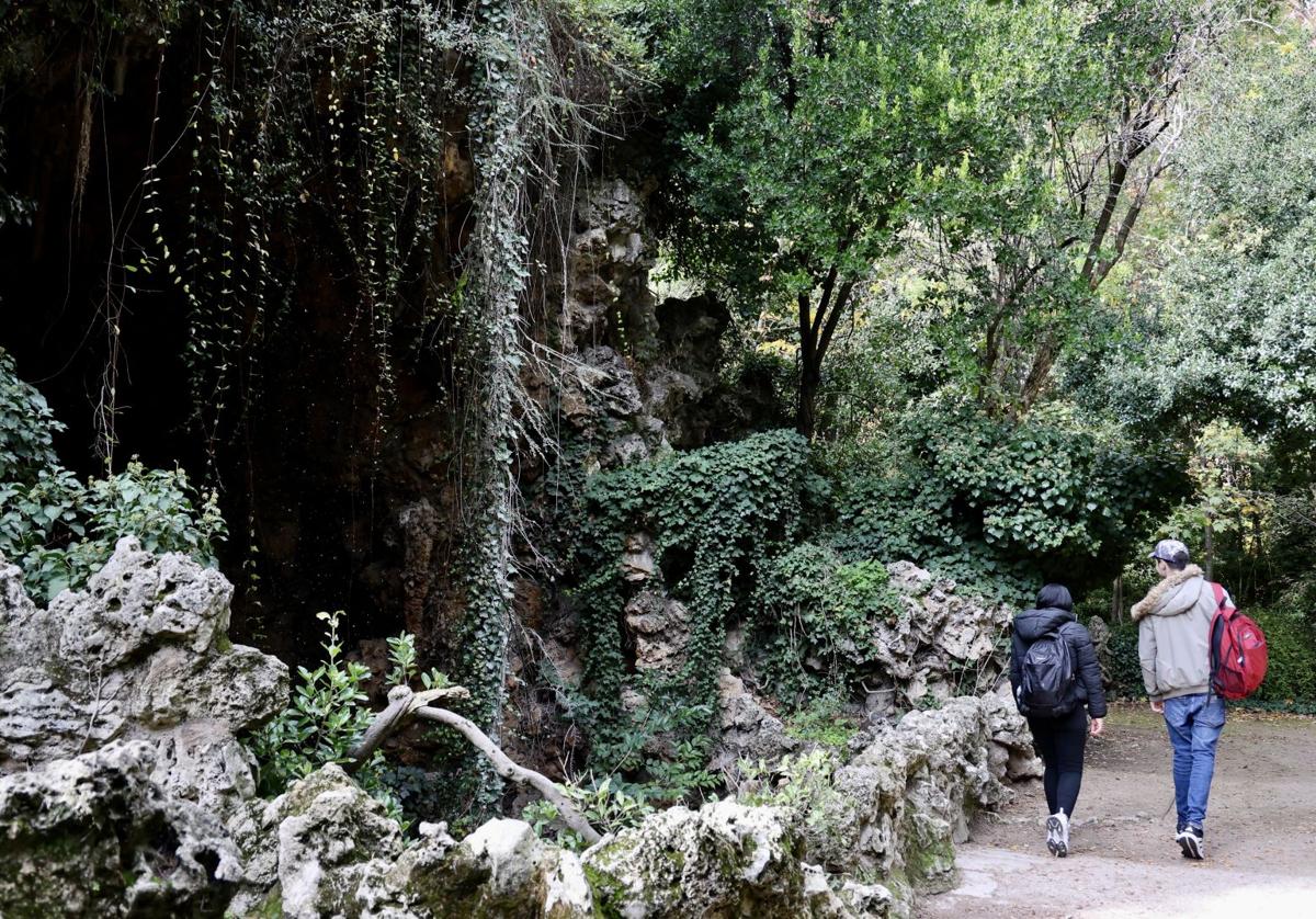 Zona de la cascada del Campo Grande, donde tuvo lugar la identificación de los dos jóvenes.