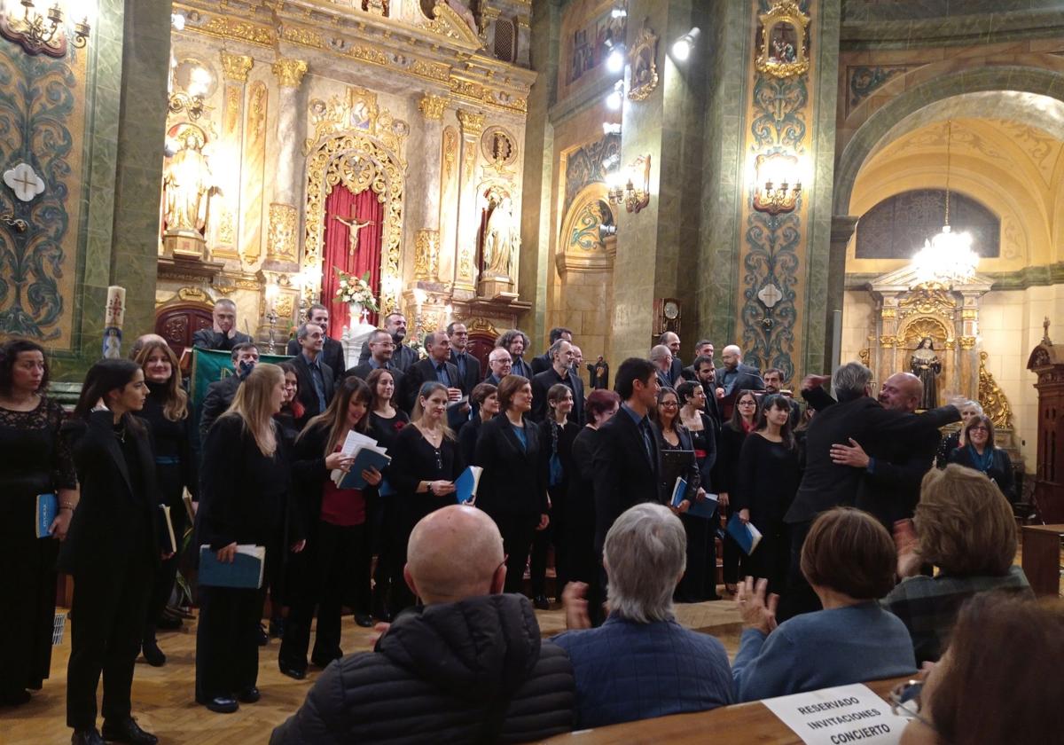 Un momento del concierto en la iglesia de los Padres Agustinos Filipinos de Valladolid.