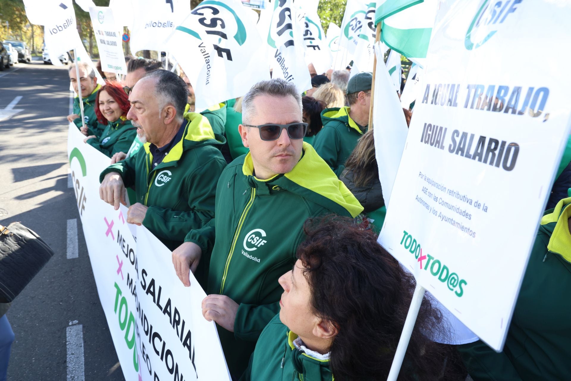 La manifestación de CSIF, en imágenes
