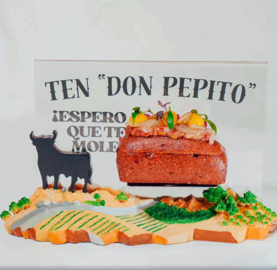 Desde Huesca, Ramón Lapuyade ha creado este 'Ten «Don Pepito» ¡¡¡Espero que te Mole!!! en su cocina del Hotel Restaurante El Portal