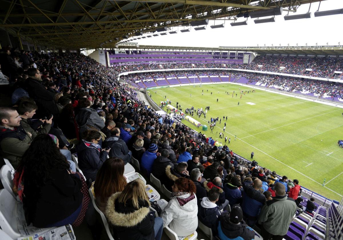 Aspecto del estadio en la final de Copa de rugby de 2017.