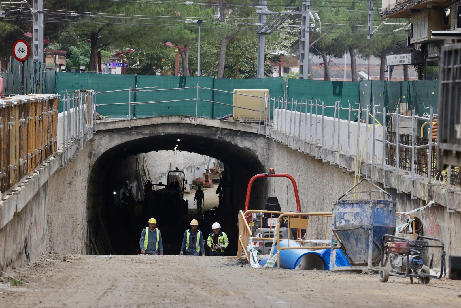 El avance en las obras del túnel de Labradores, en imágenes