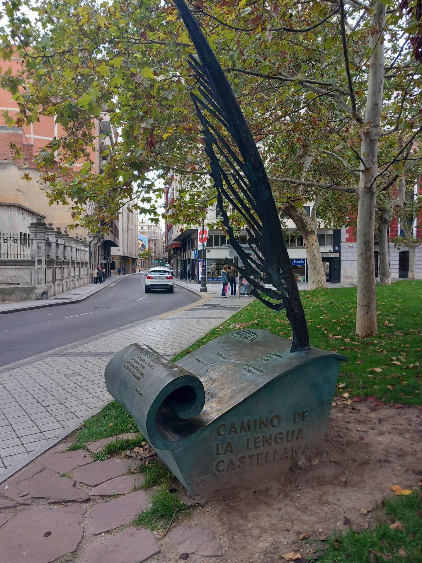 Monumento Camino de la Lengua en Valladolid.